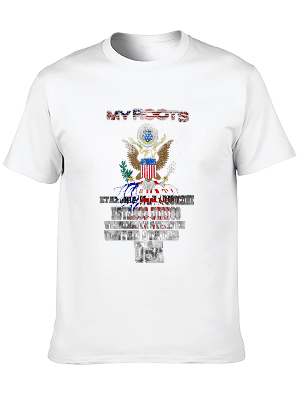 My Roots USA T-Shirt Patriotic American Flag