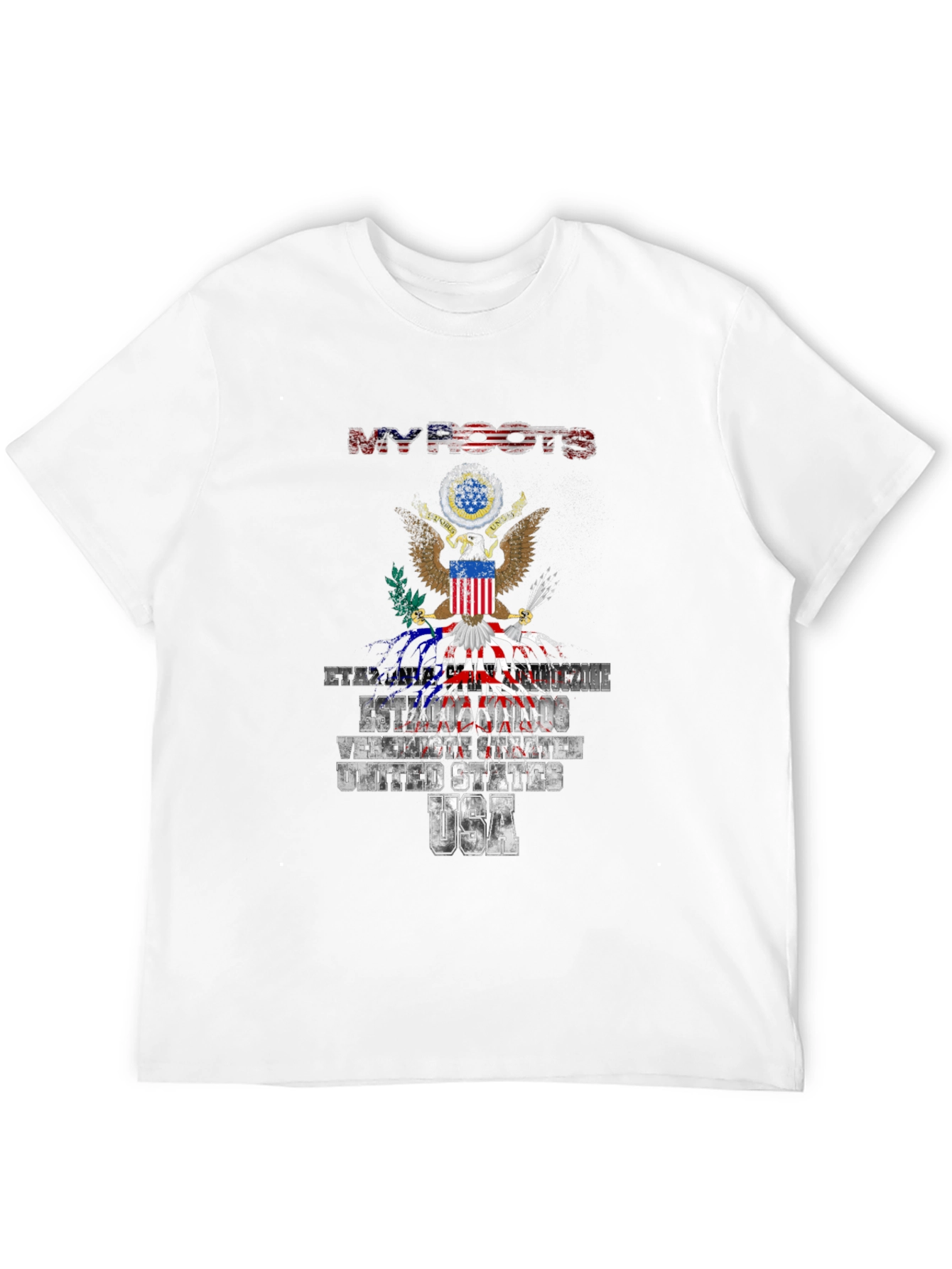 My Roots USA T-Shirt Patriotic American Flag
