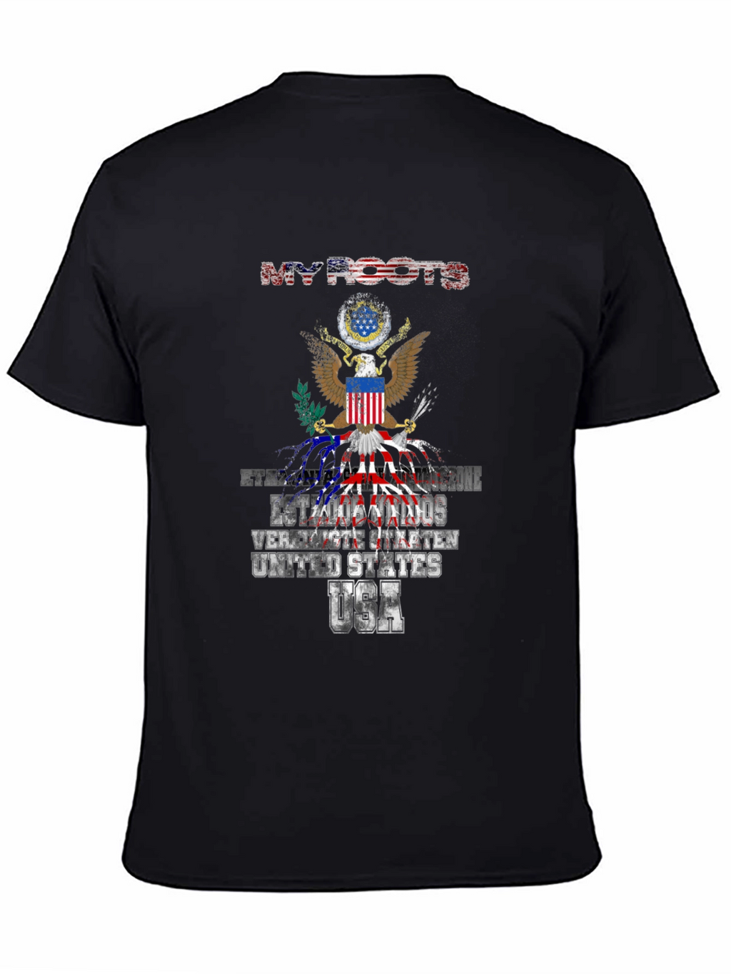 My Roots USA T-Shirt Patriotic American Flag