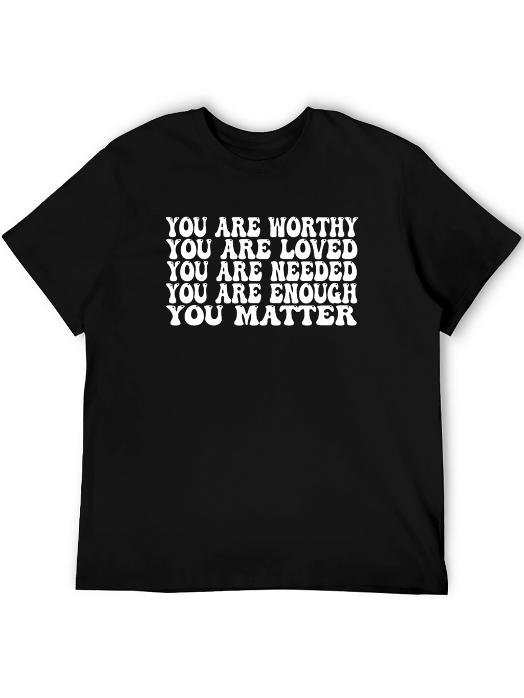 Uplifting Message Graphic Tee - You Are Worthy