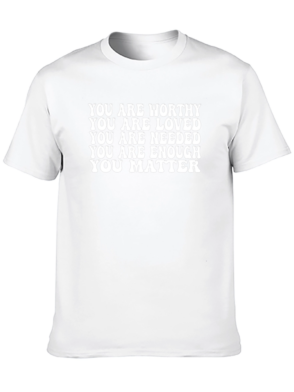 Uplifting Message Graphic Tee - You Are Worthy