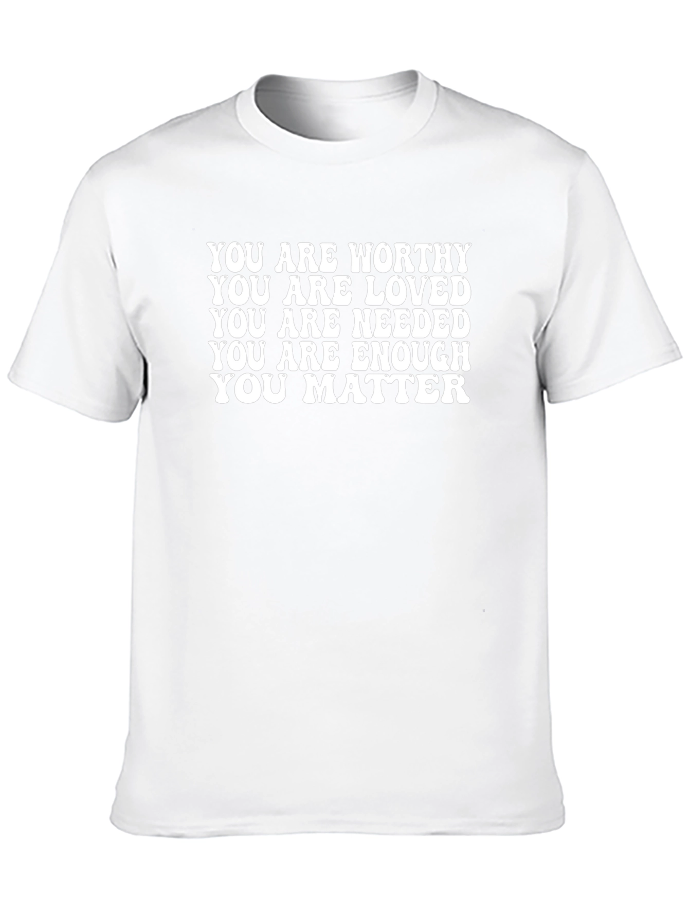 Uplifting Message Graphic Tee - You Are Worthy