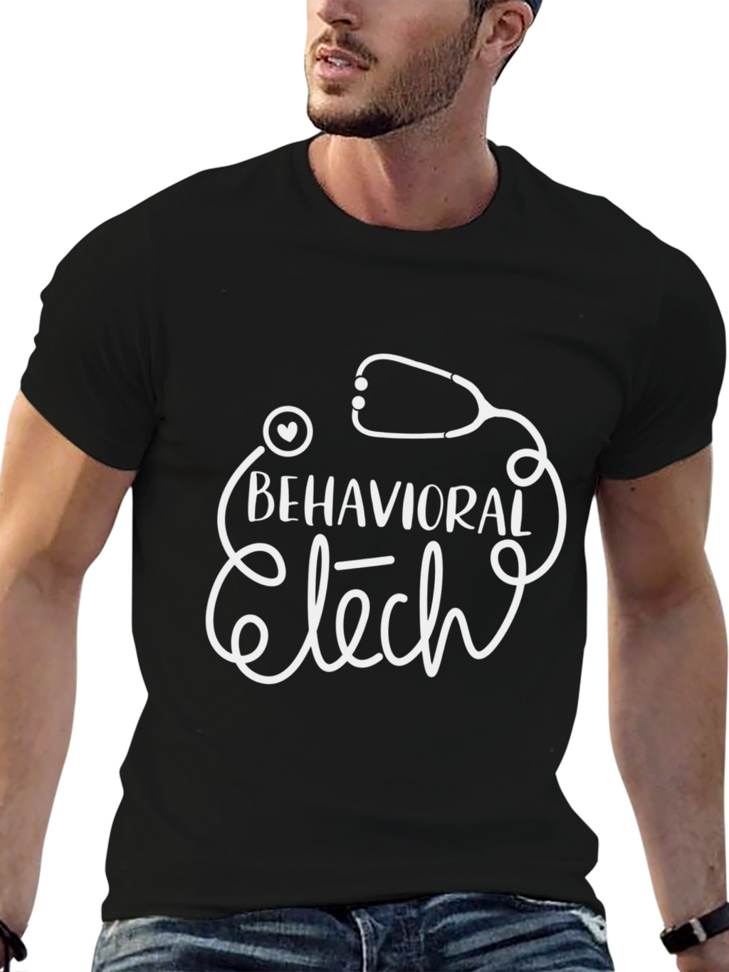 Behavioral Tech Stethoscope Graphic Tee