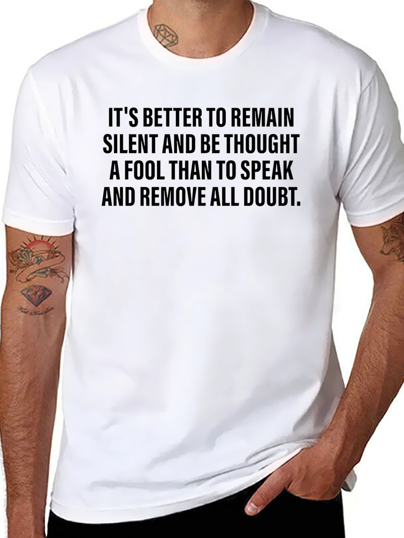 Remain Silent T-Shirt: Thoughtful Statement Tee