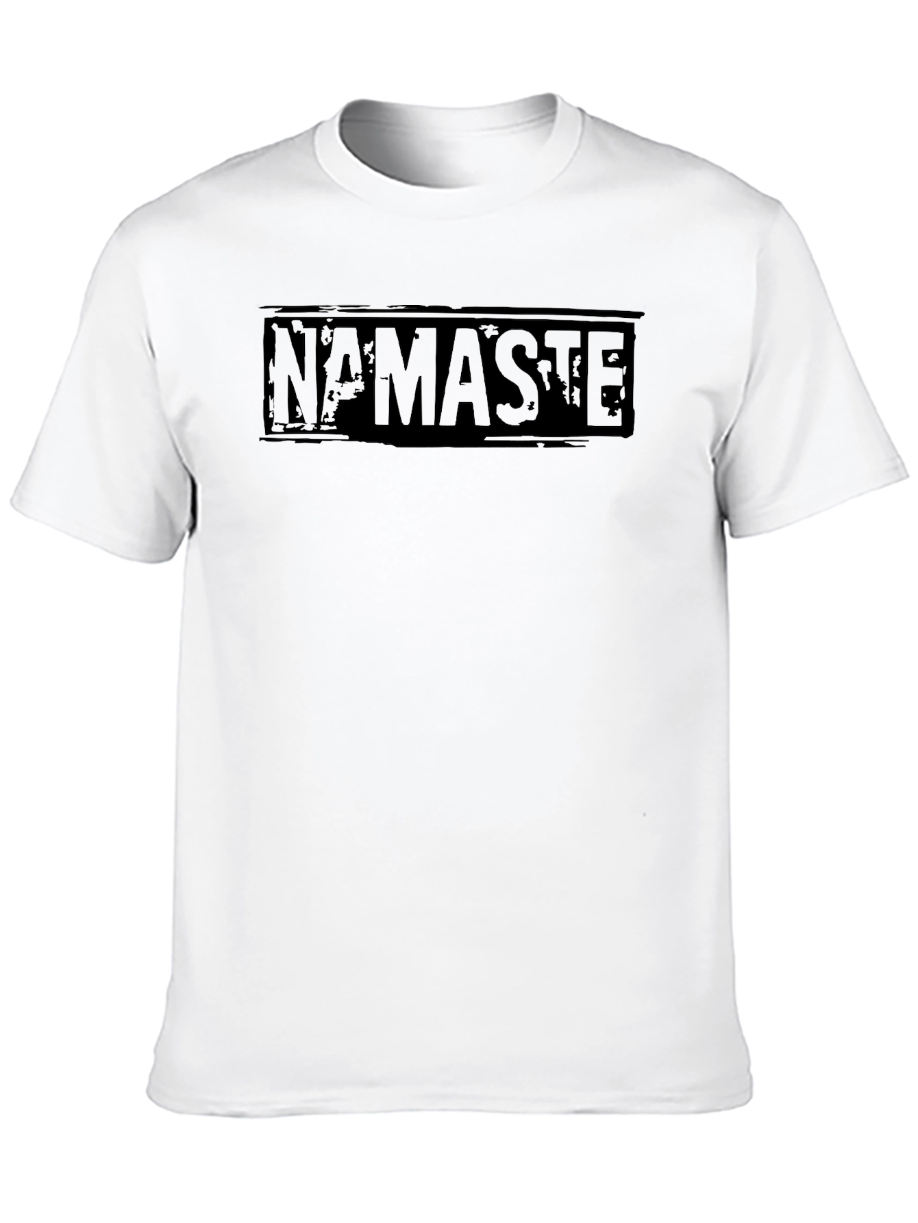 Namaste Graphic Print Black T-Shirt