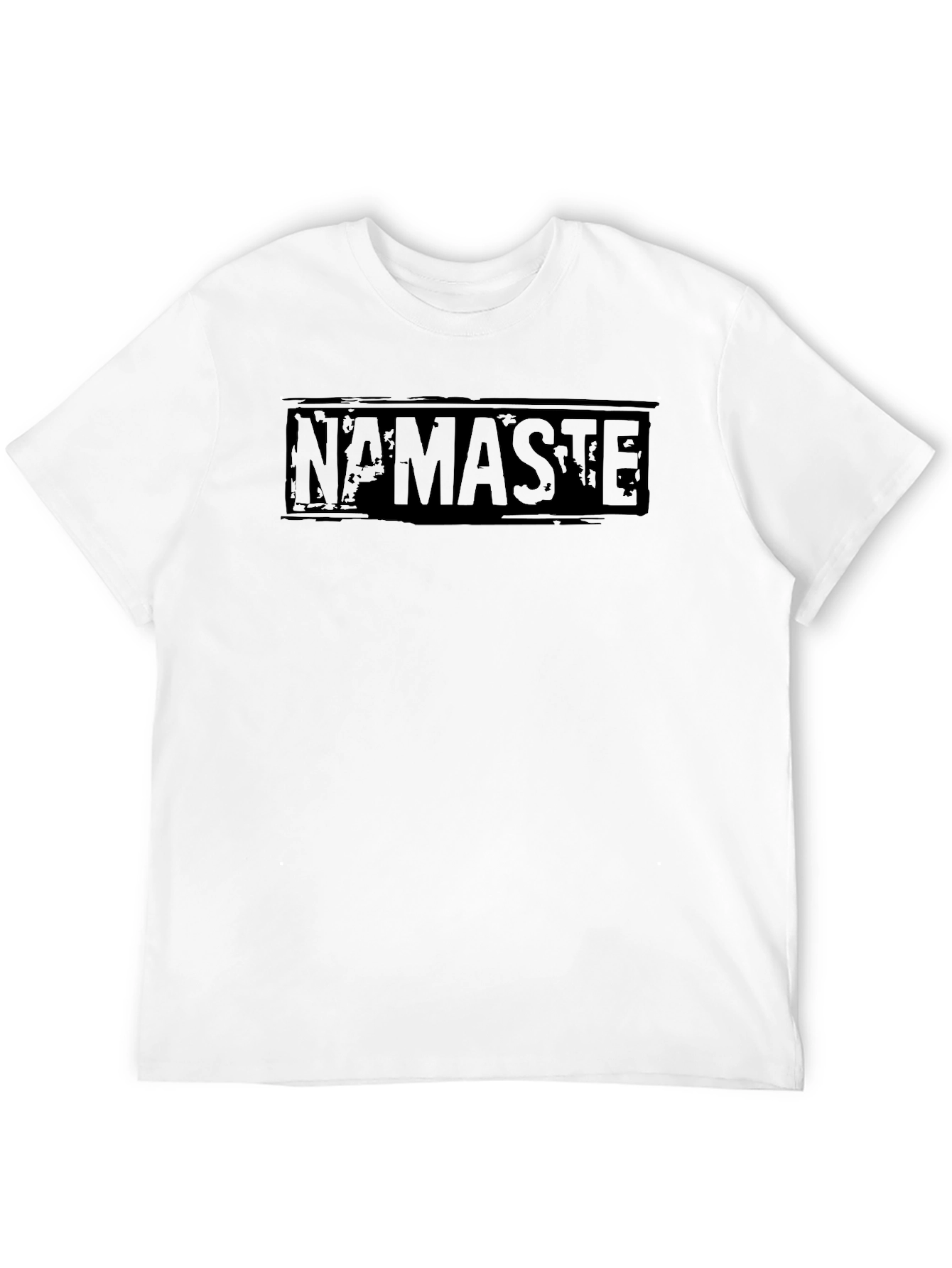 Namaste Graphic Print Black T-Shirt