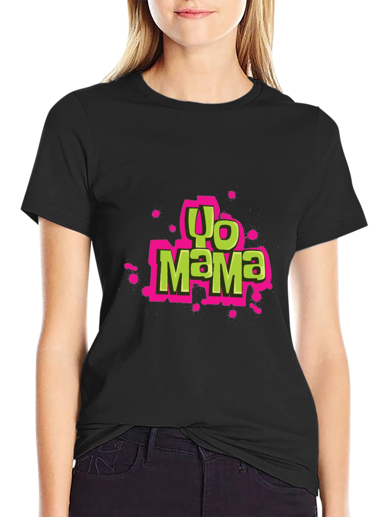 Yo Mama Graphic Tee - Black Humor T-Shirt