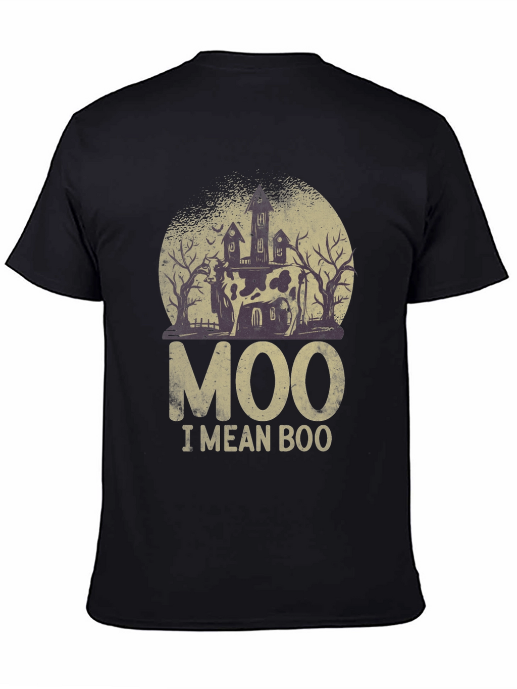 Moo I Mean Boo Halloween T-Shirt