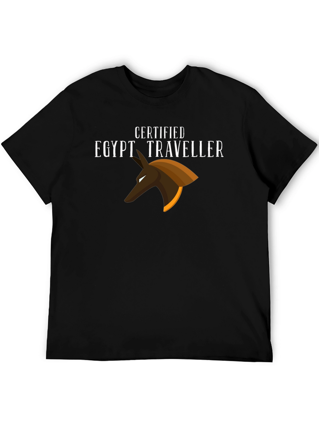 Certified Egypt Traveller Black T-Shirt