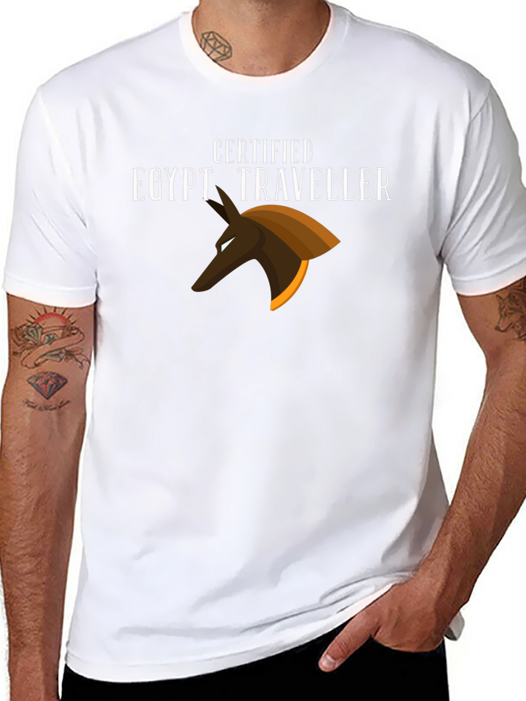 Certified Egypt Traveller Black T-Shirt
