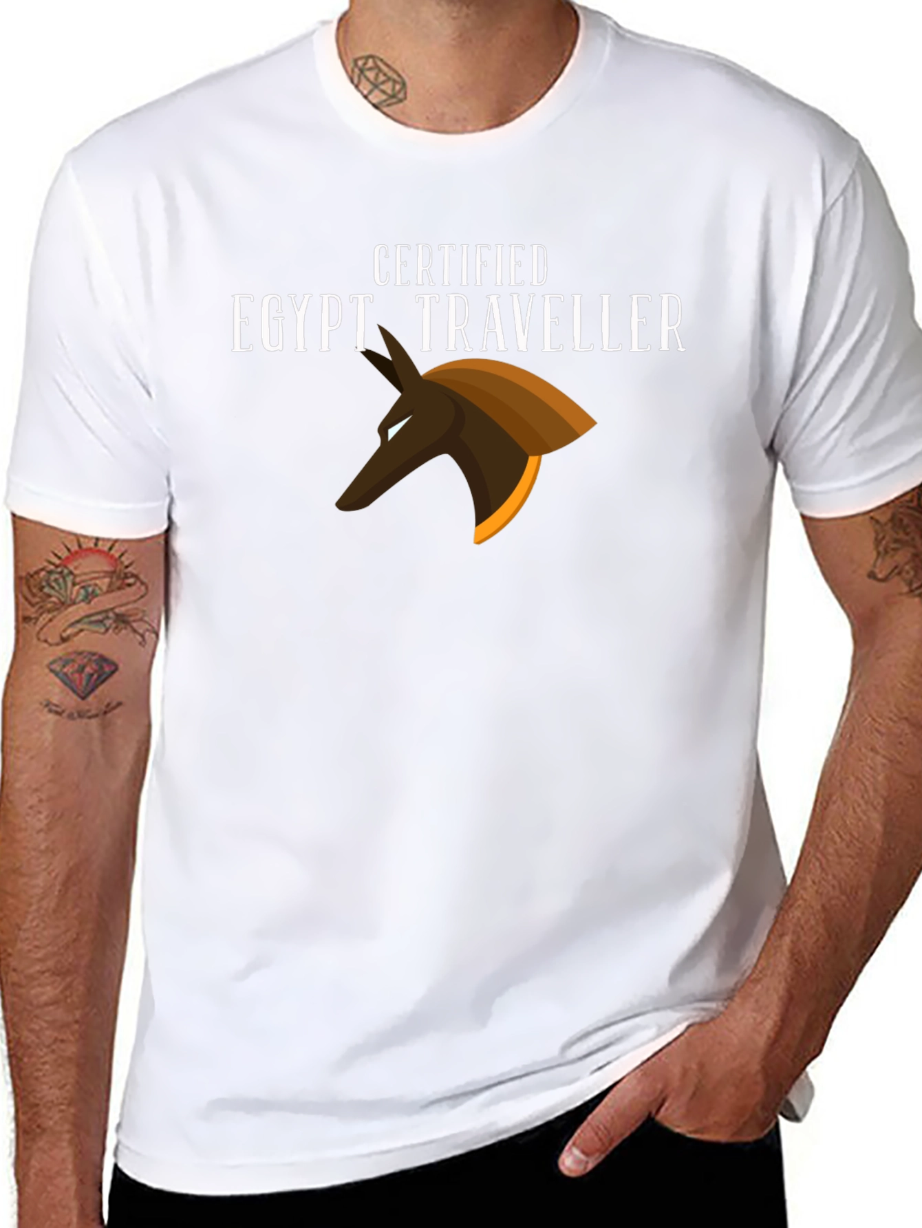 Certified Egypt Traveller Black T-Shirt