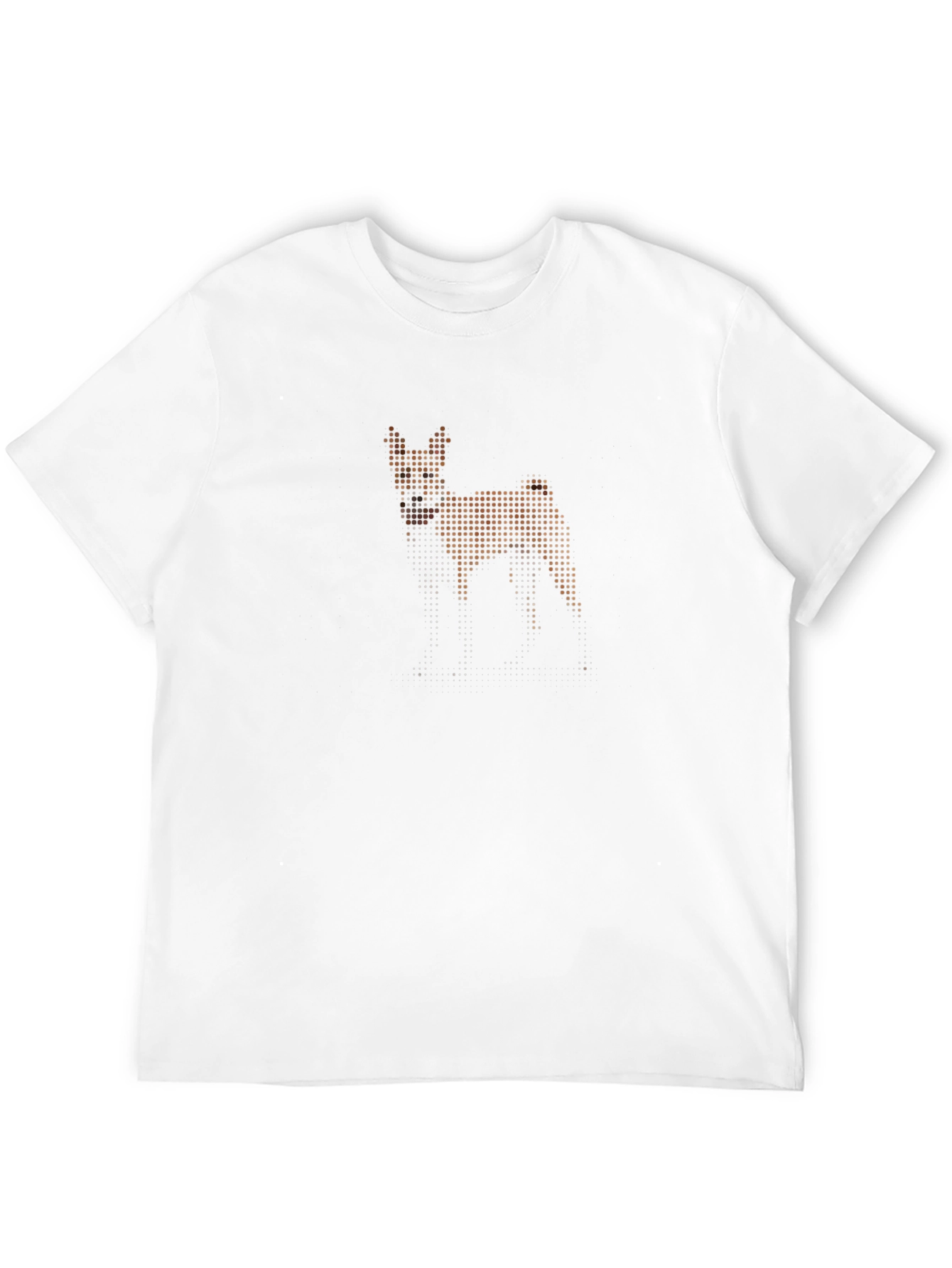 Pixel Dog Graphic Tee - Modern Animal Lover Shirt