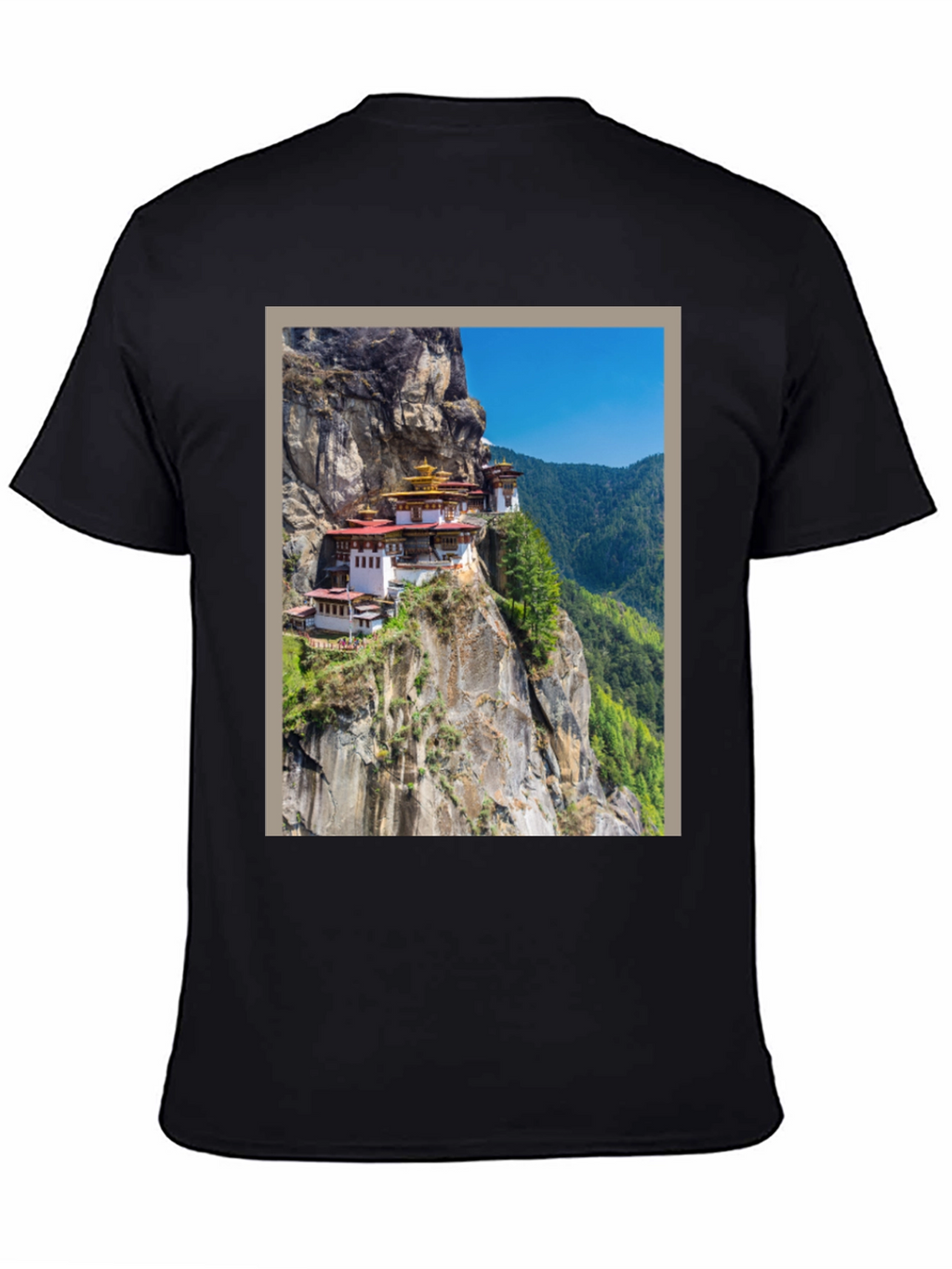 Cliffside Monastery Graphic Tee