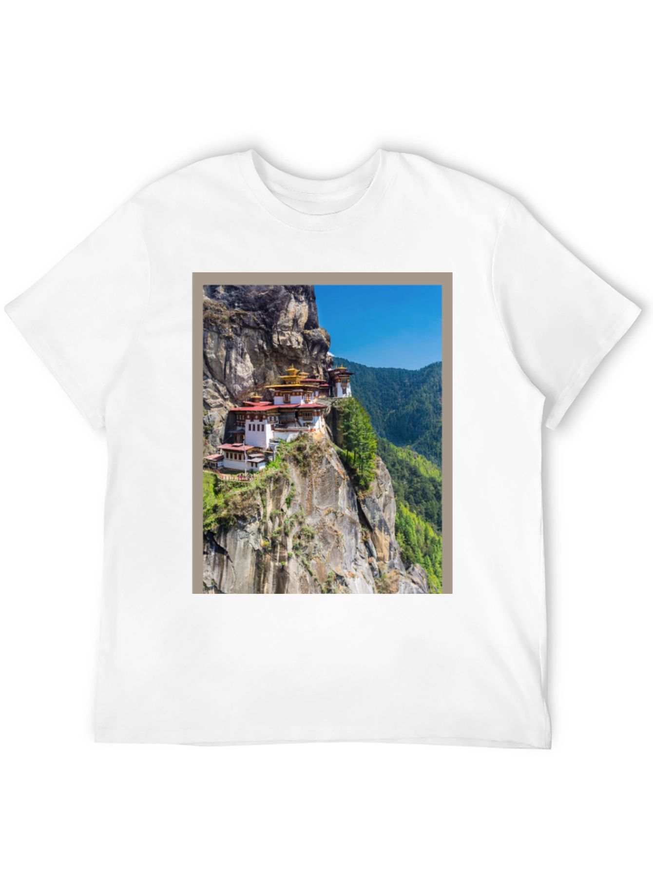 Cliffside Monastery Graphic Tee