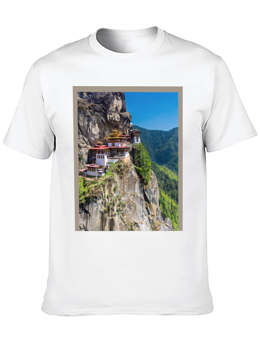 Cliffside Monastery Graphic Tee