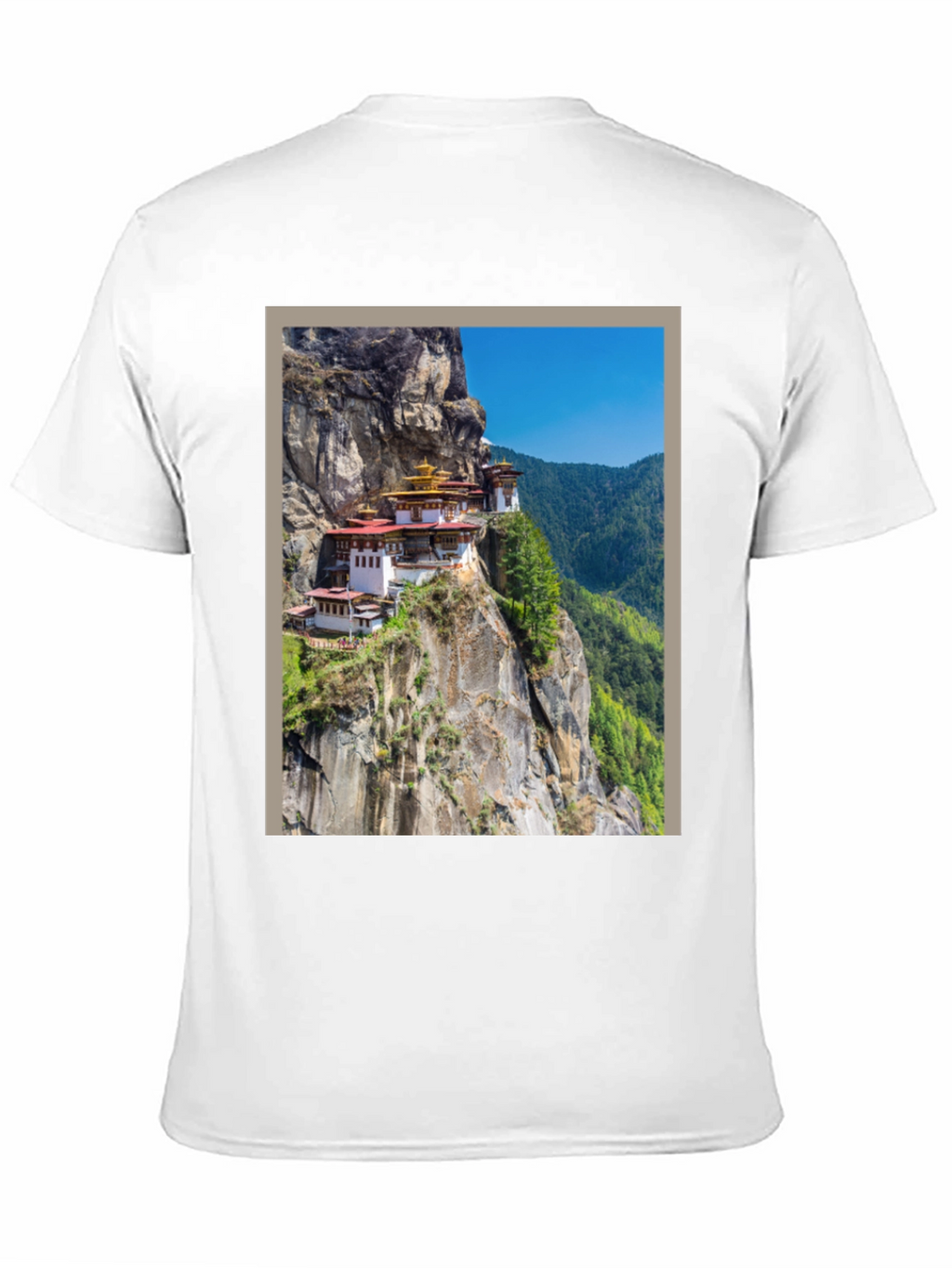 Cliffside Monastery Graphic Tee