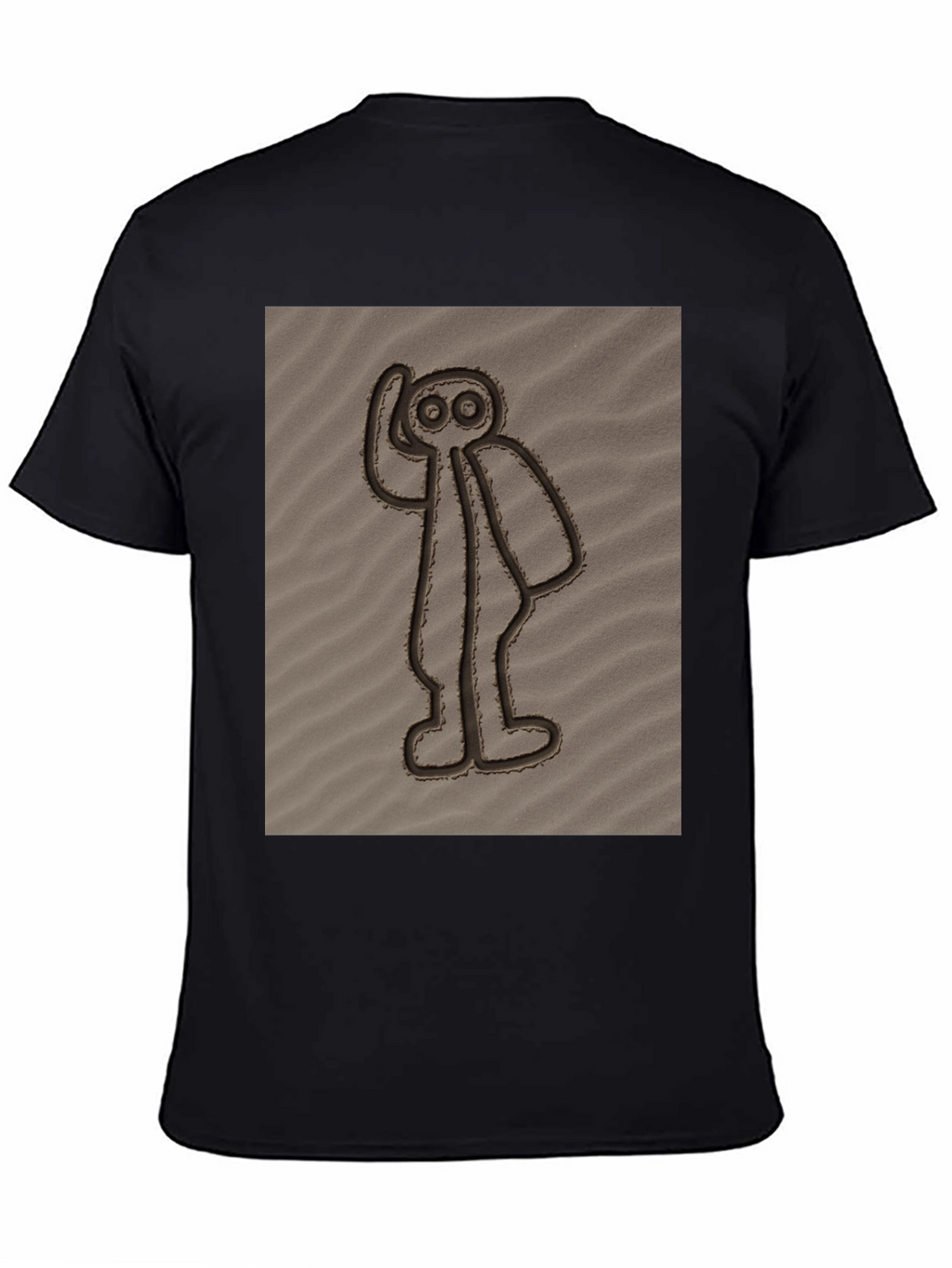 Nazca Lines Alien Black T-Shirt