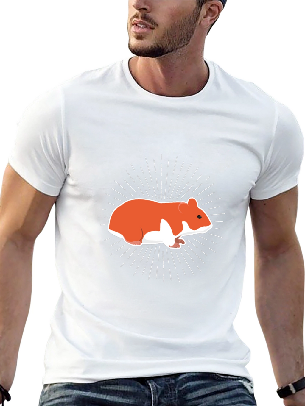 Hamster Graphic Tee - Mens Black T-Shirt