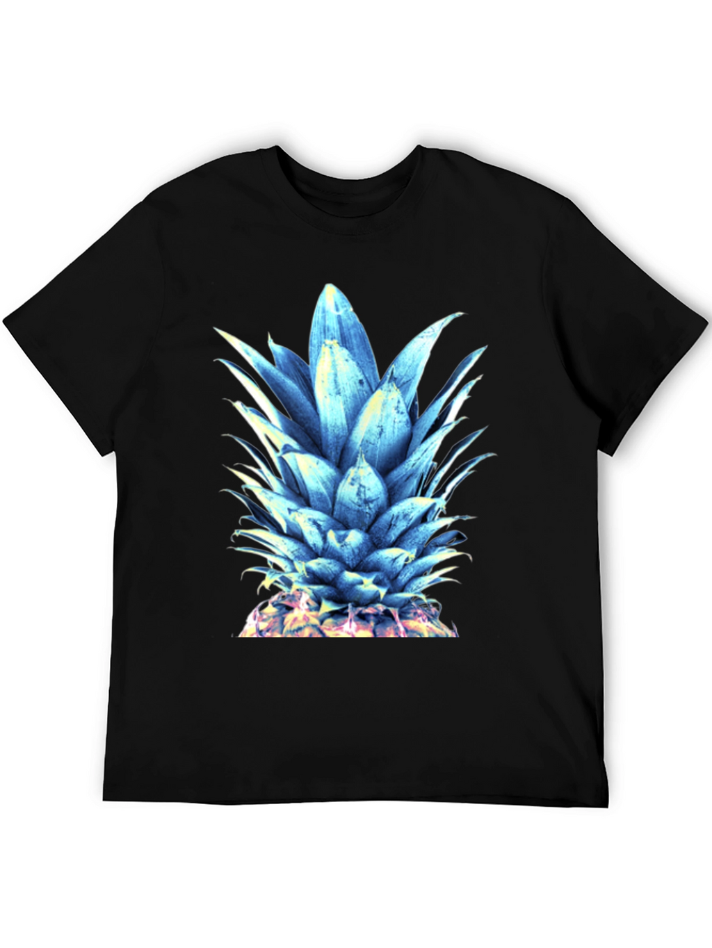 Cool Blue Pineapple Graphic T-Shirt