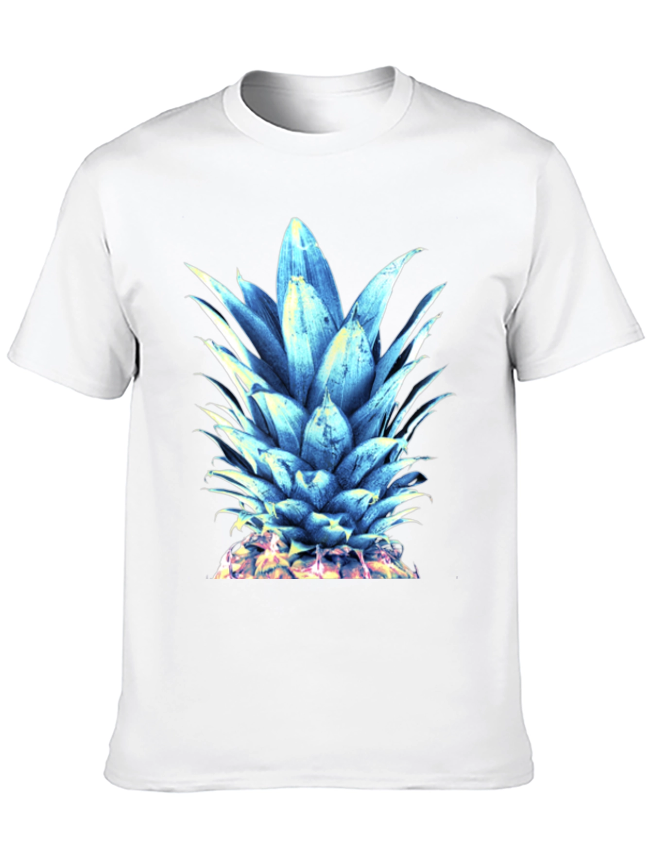 Cool Blue Pineapple Graphic T-Shirt