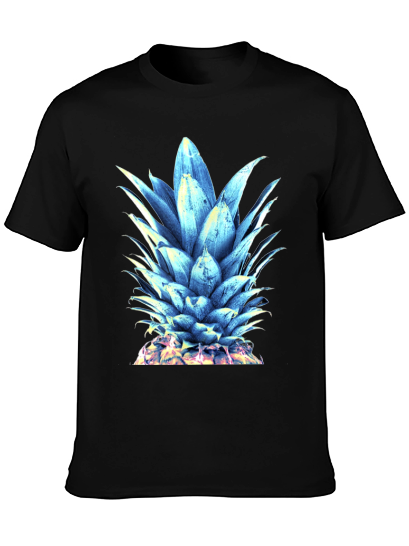 Cool Blue Pineapple Graphic T-Shirt