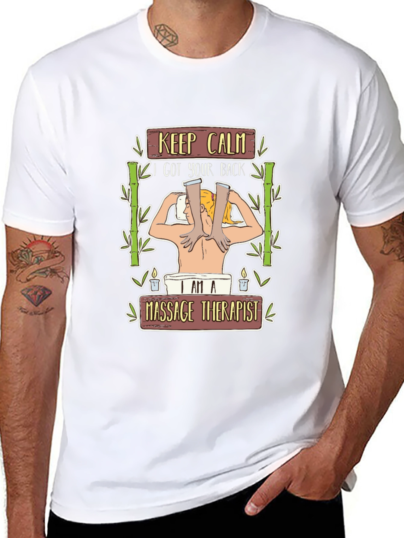 Massage Therapist T-Shirt - Relax I Got Your Back
