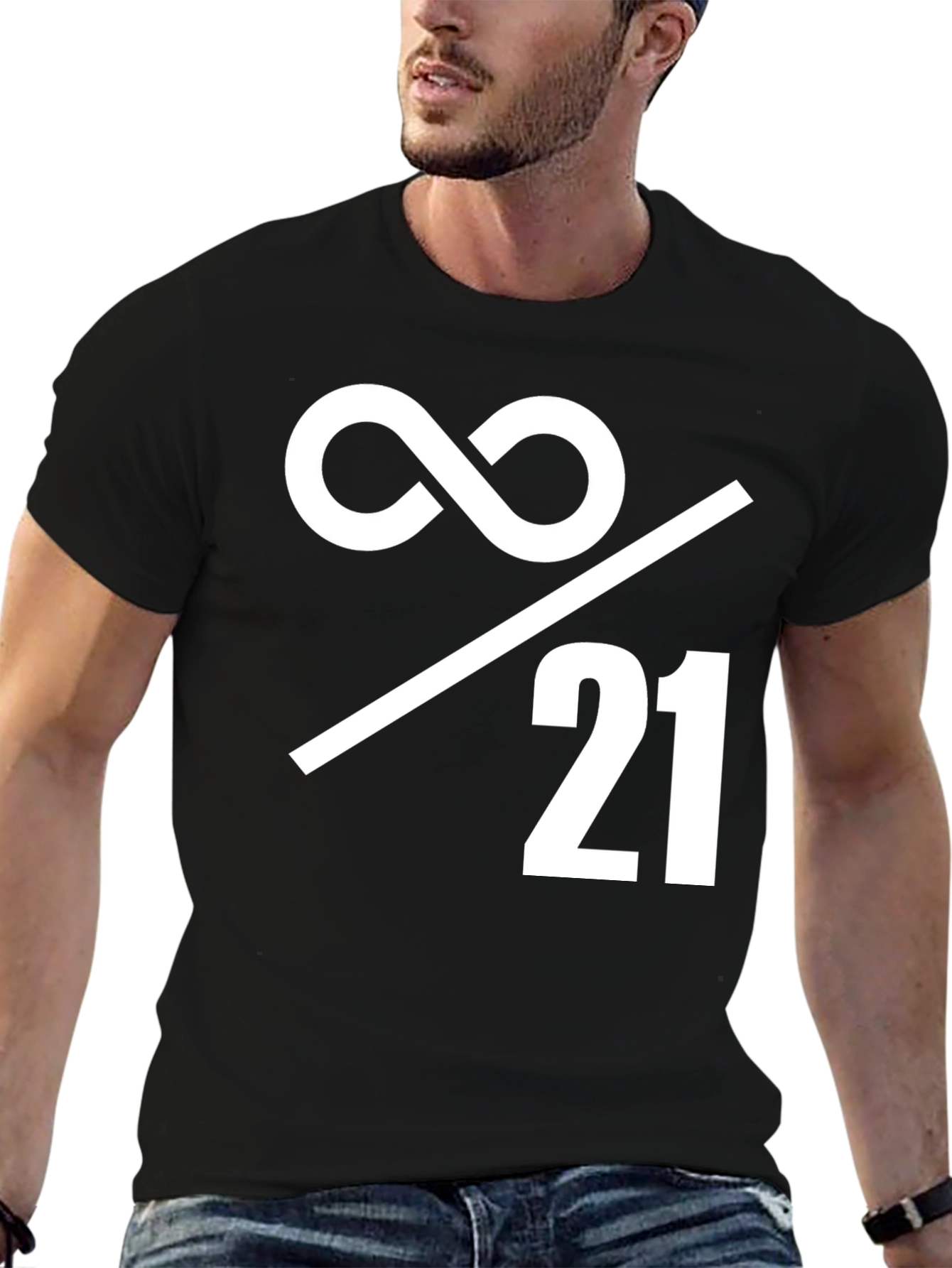 Infinity Over 21 Graphic Tee - Soft Cotton Blend