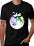 Skunk on the Moon Graphic T-Shirt