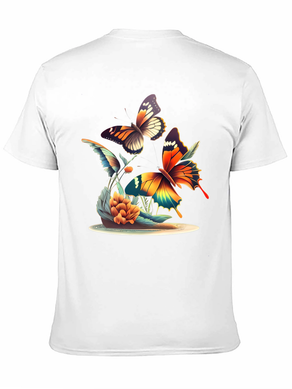 Butterfly Graphic Tee - Black Unisex T-Shirt