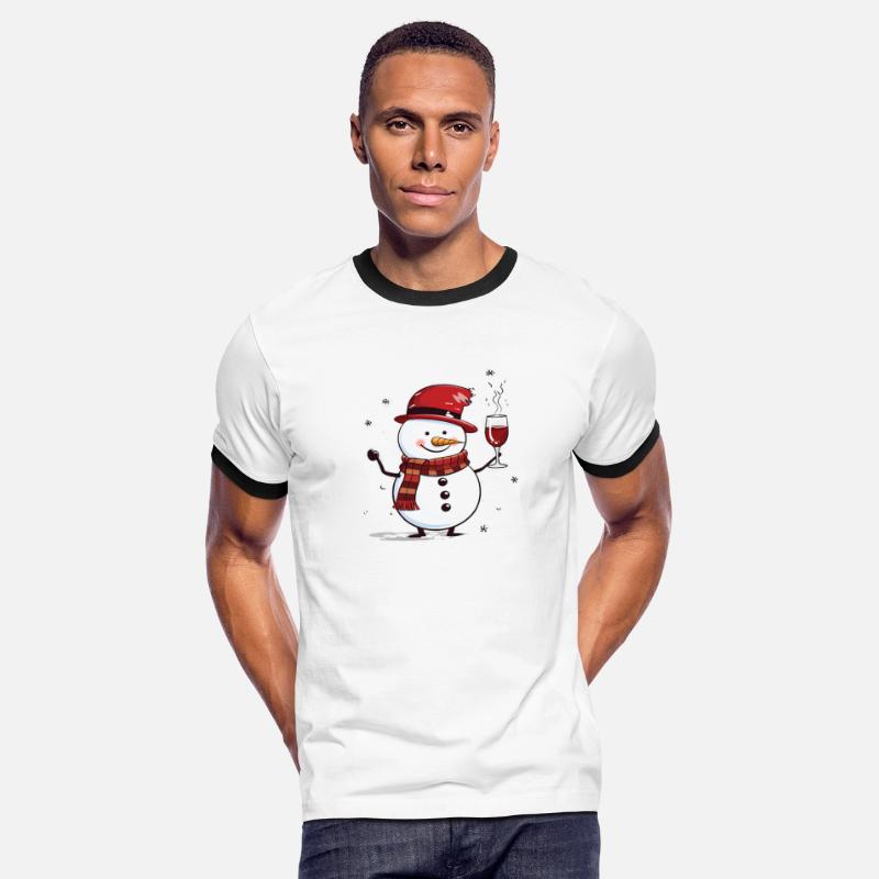 Toasting Christmas snowman