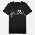 Tokyo Skyline Heartbeat Japanese Flag Love Tokyo