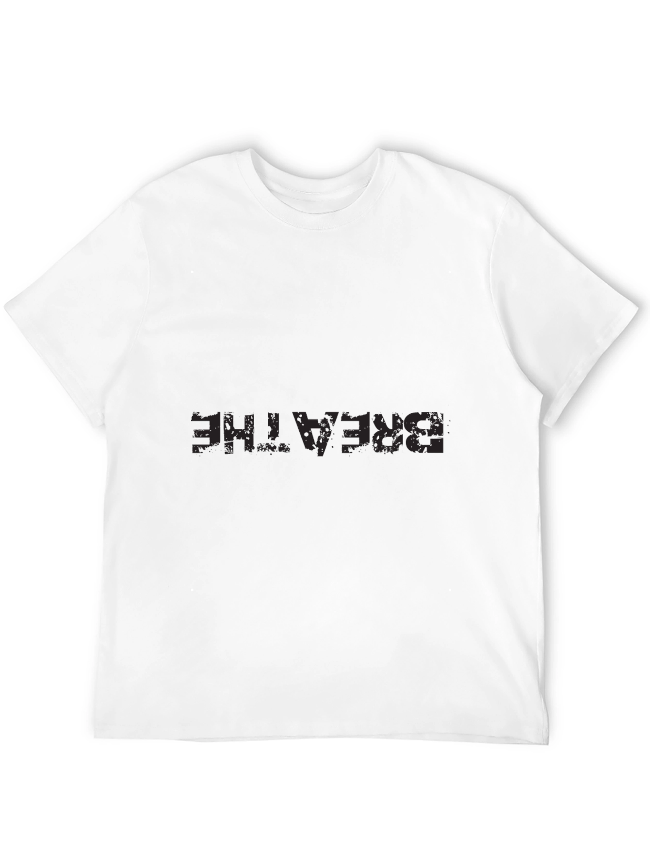 Mens Breathe Graphic Tee - Black Comfort Fit