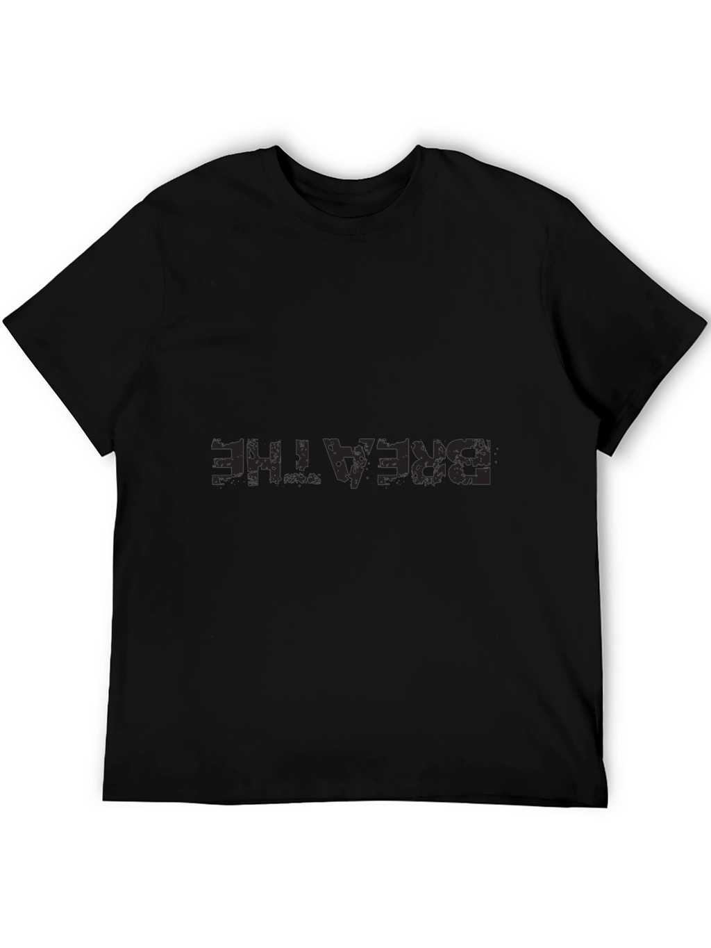 Mens Breathe Graphic Tee - Black Comfort Fit