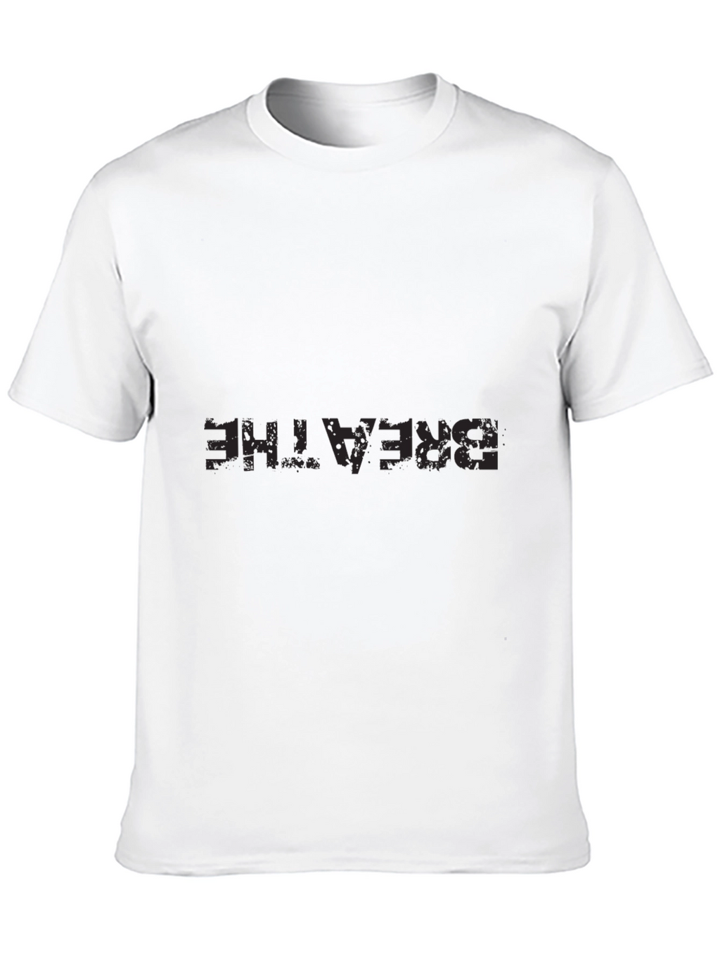 Mens Breathe Graphic Tee - Black Comfort Fit