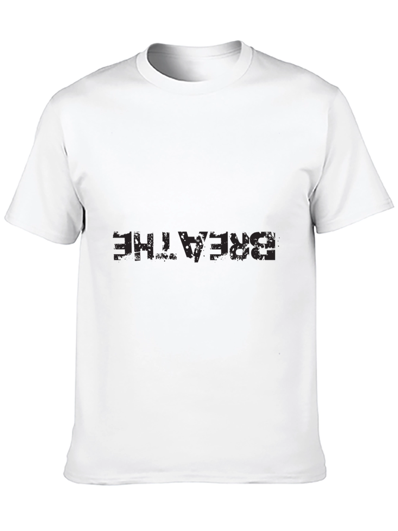 Mens Breathe Graphic Tee - Black Comfort Fit