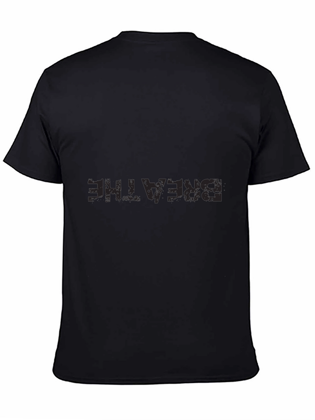Mens Breathe Graphic Tee - Black Comfort Fit