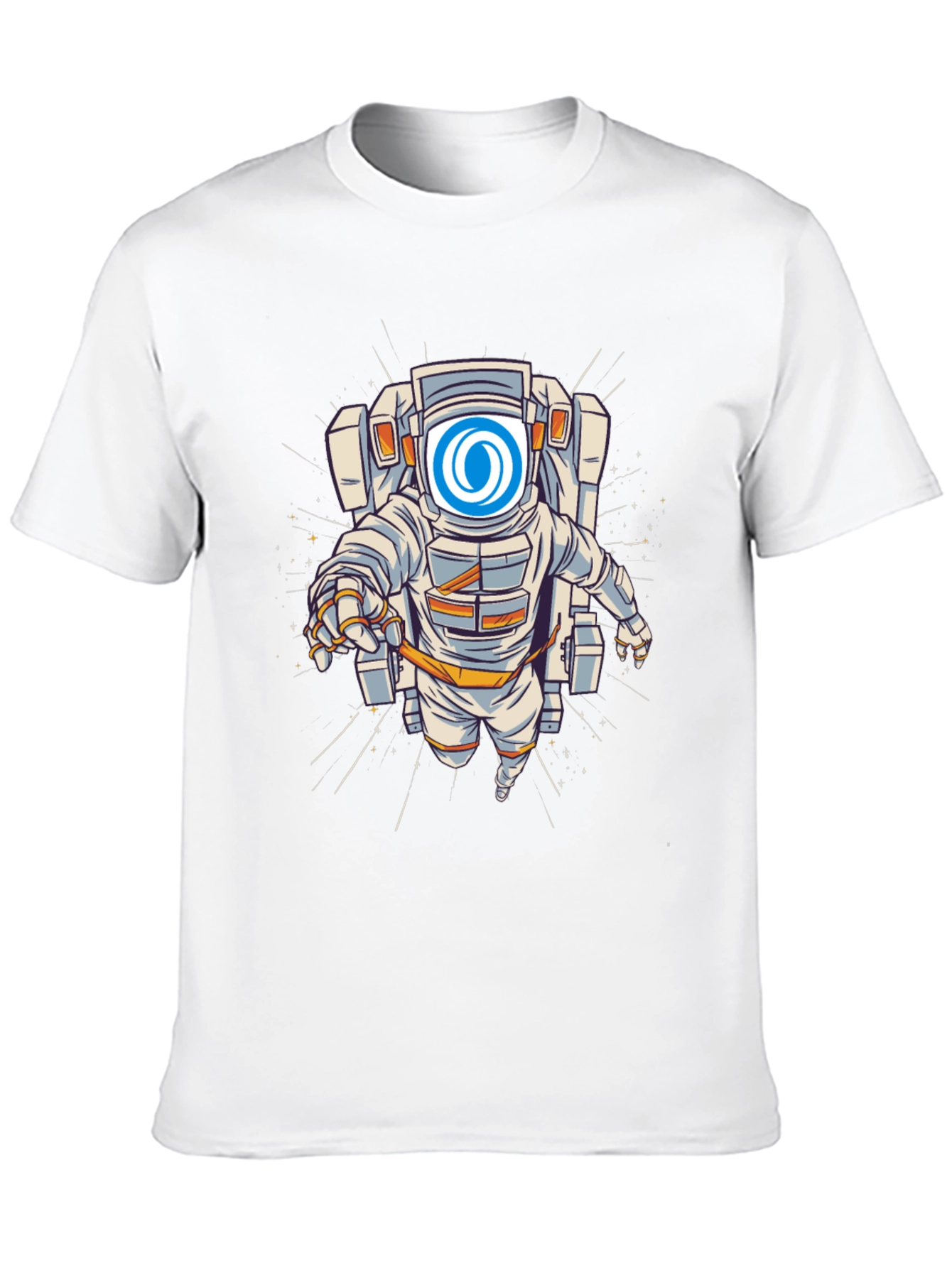 Astronaut Graphic T-Shirt - Outer Space Design