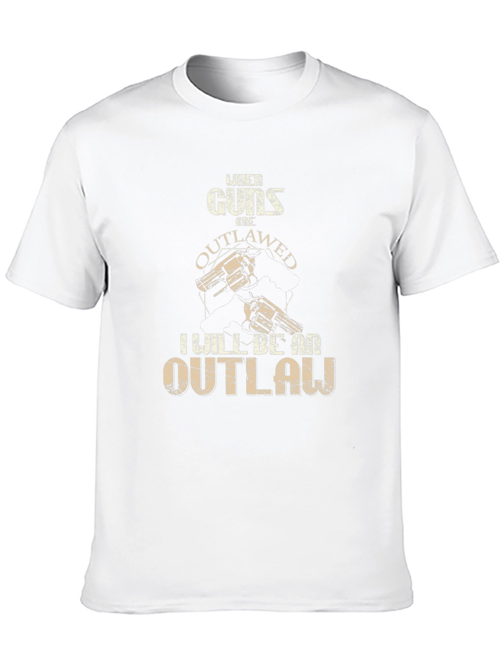 Guns Outlawed Graphic Tee - Western Style