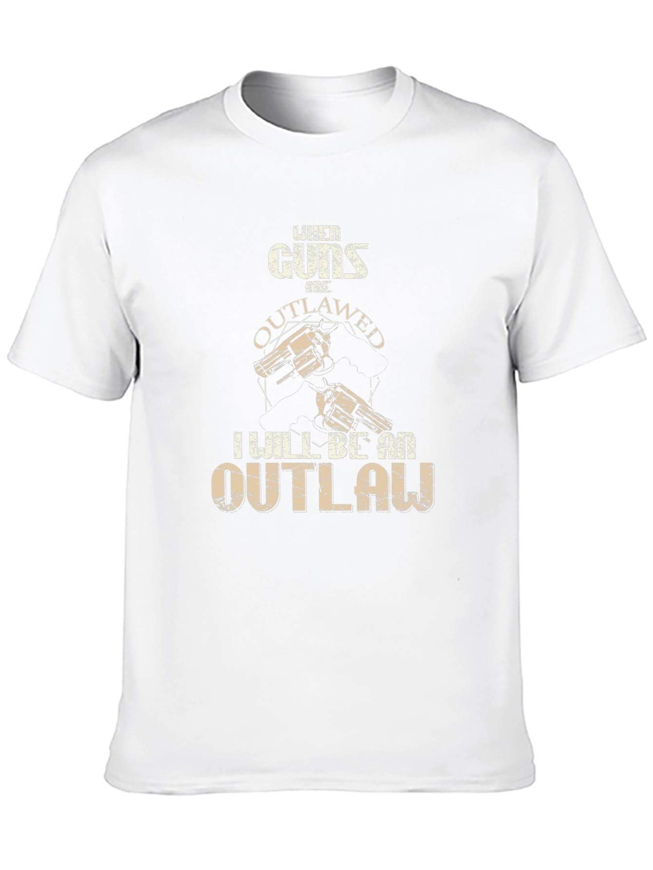 Guns Outlawed Graphic Tee - Western Style