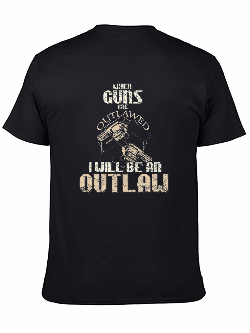 Guns Outlawed Graphic Tee - Western Style