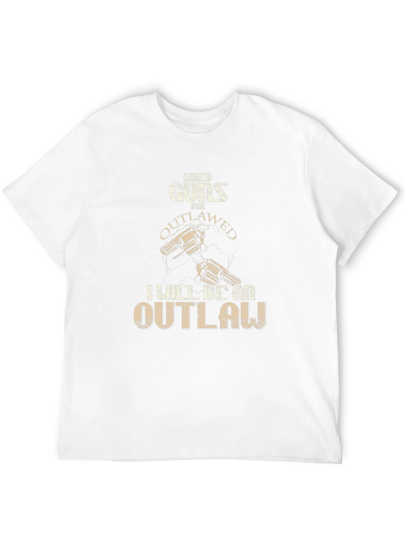Guns Outlawed Graphic Tee - Western Style