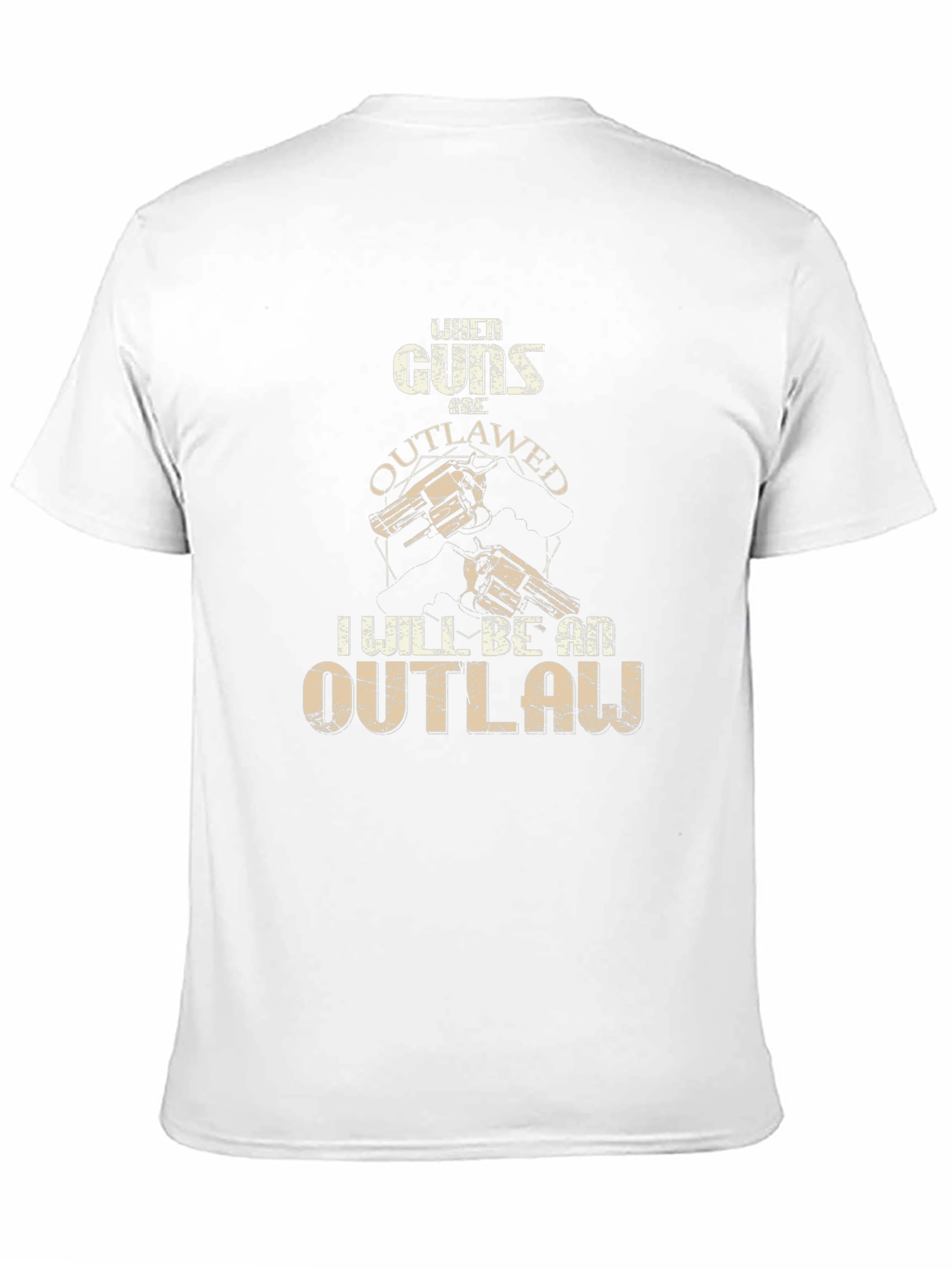 Guns Outlawed Graphic Tee - Western Style