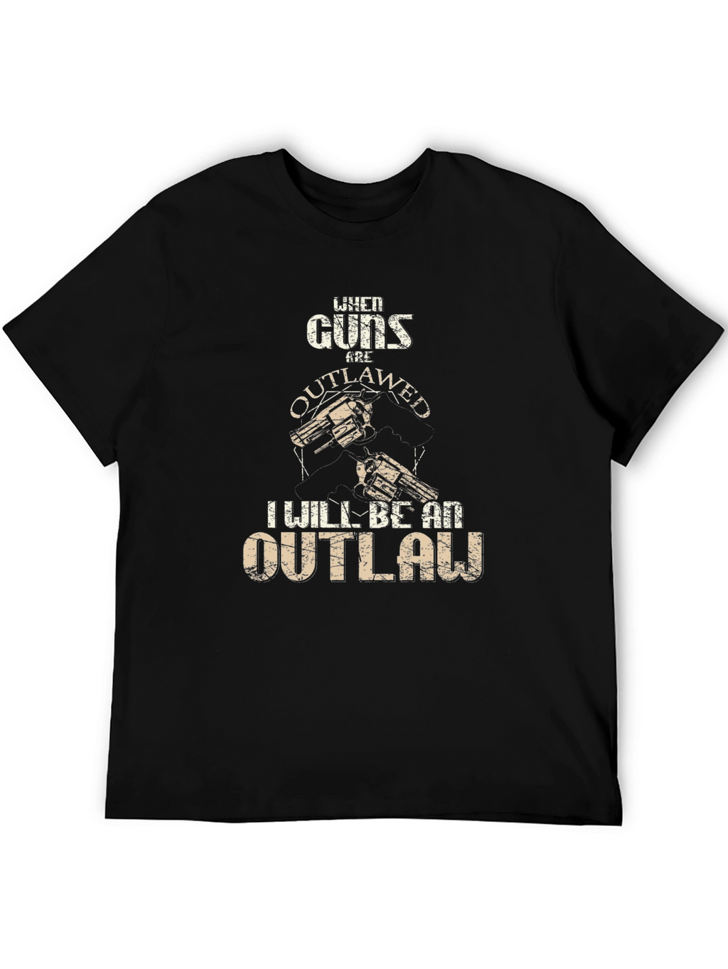 Guns Outlawed Graphic Tee - Western Style