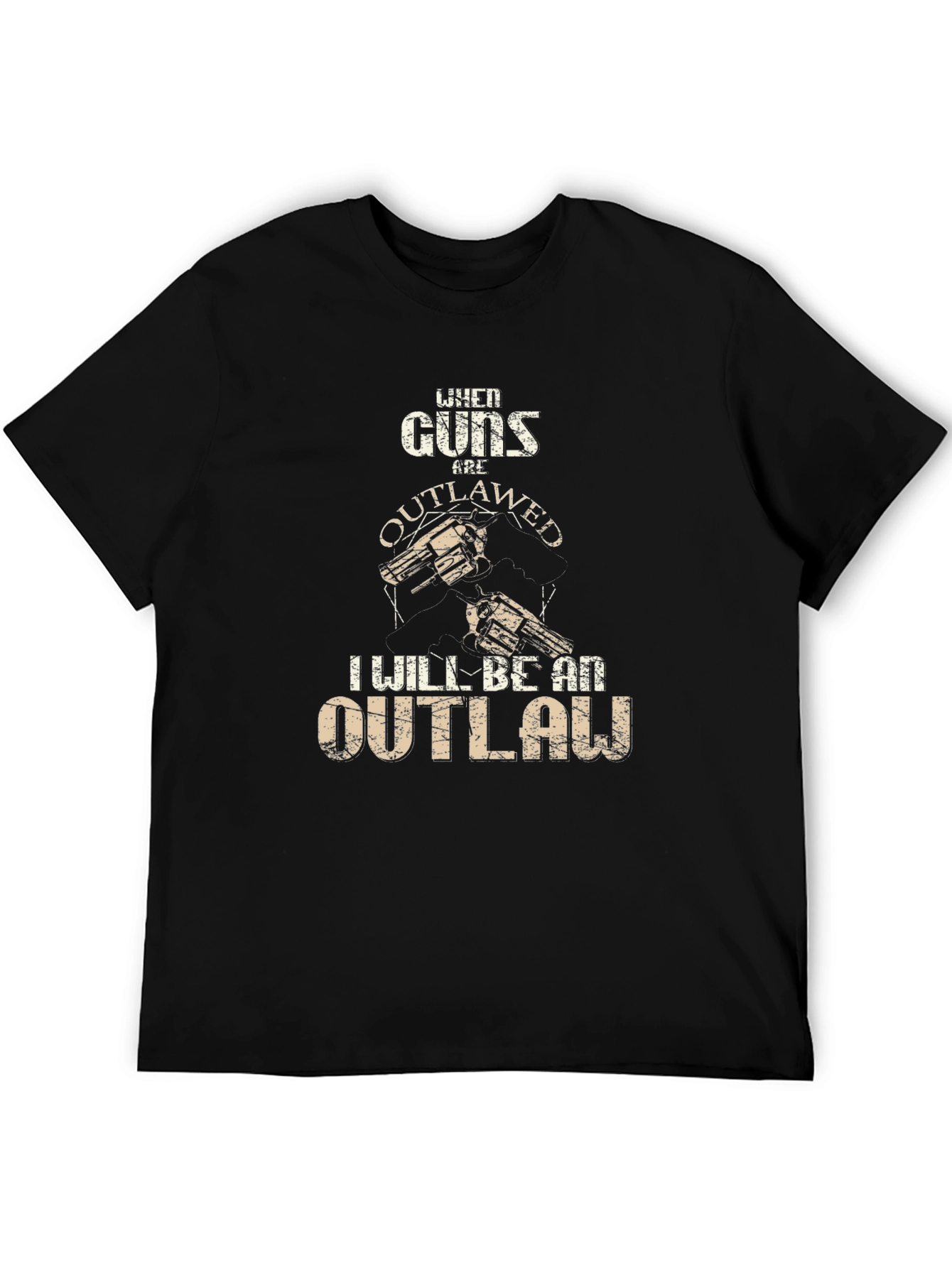 Guns Outlawed Graphic Tee - Western Style