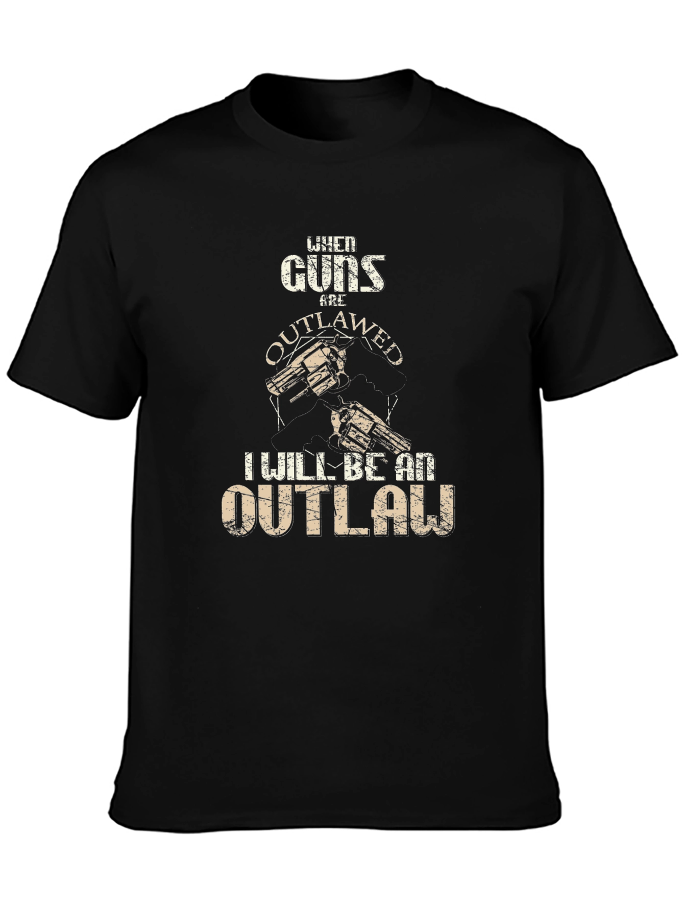 Guns Outlawed Graphic Tee - Western Style