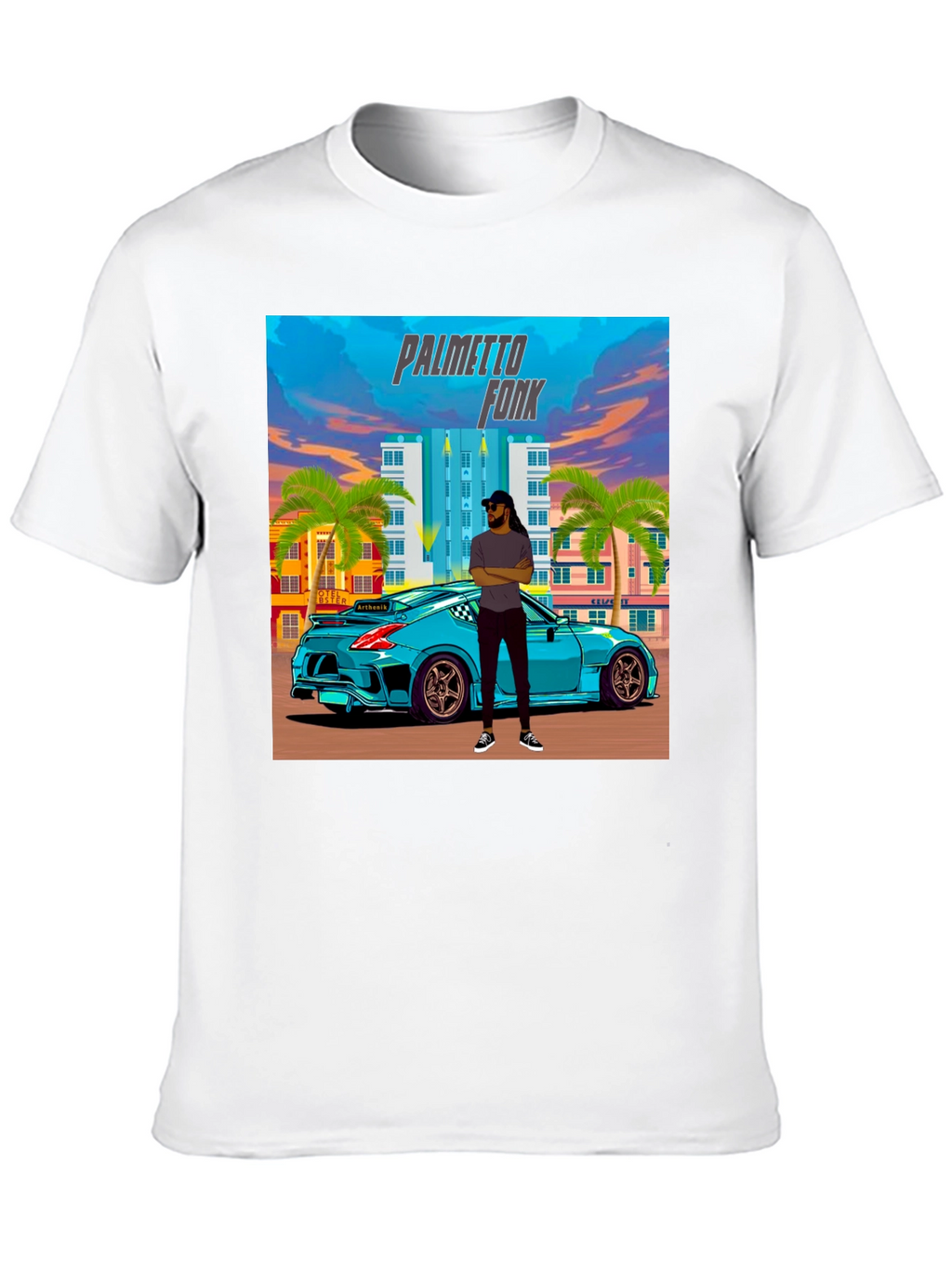 Palmetto Fonk Tee - Cool Car Graphic T-Shirt