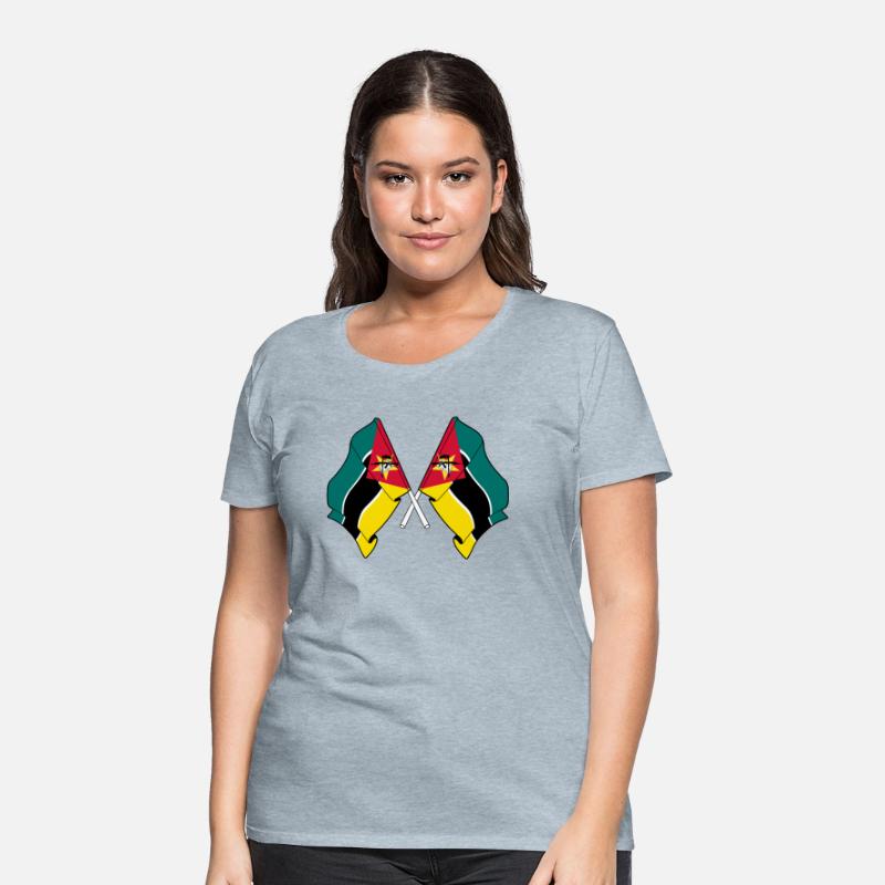 Two flags crossed Mozambique