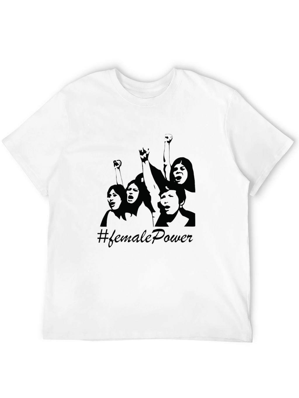 Female Power Graphic Tee - Black