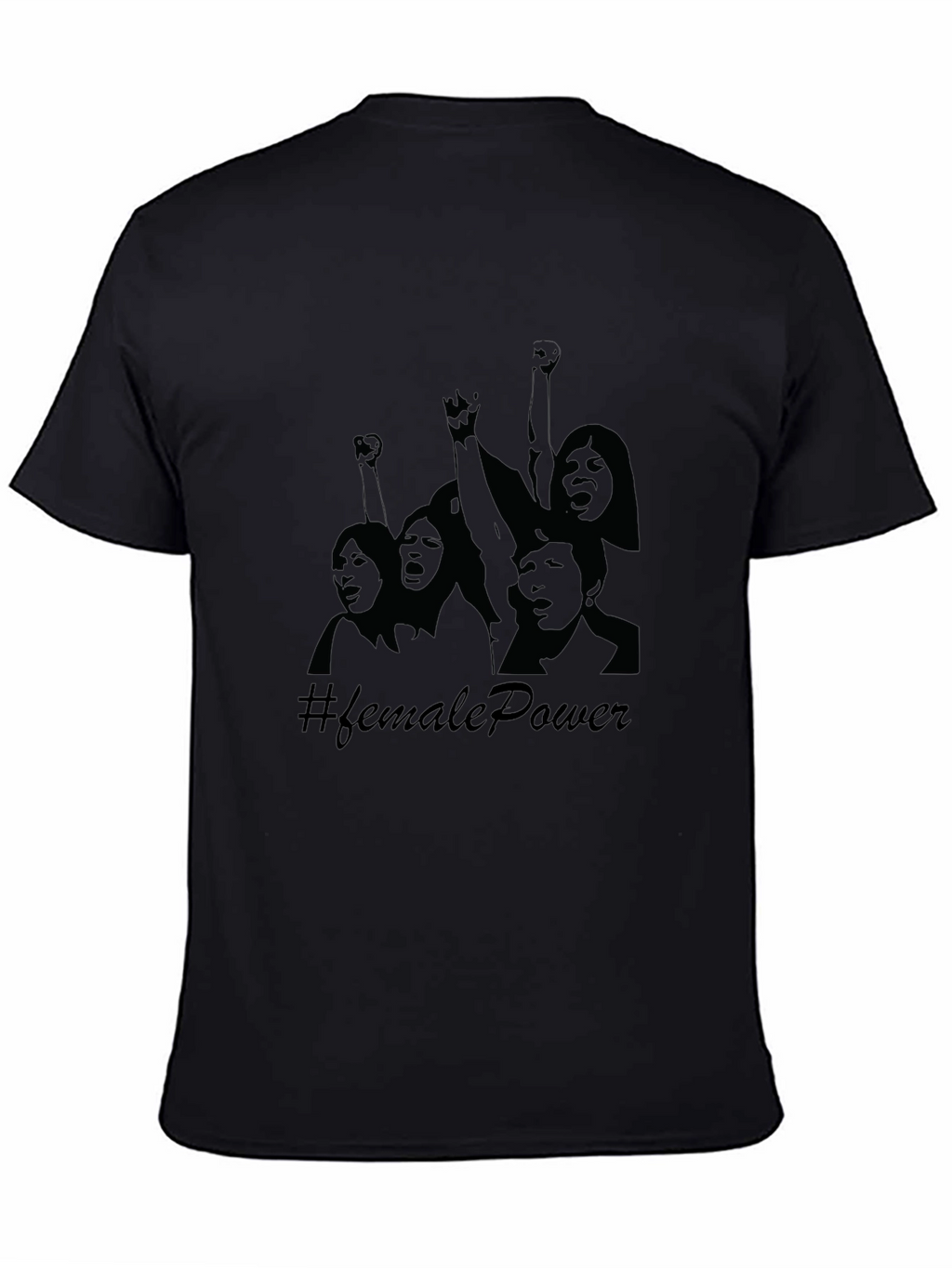 Female Power Graphic Tee - Black