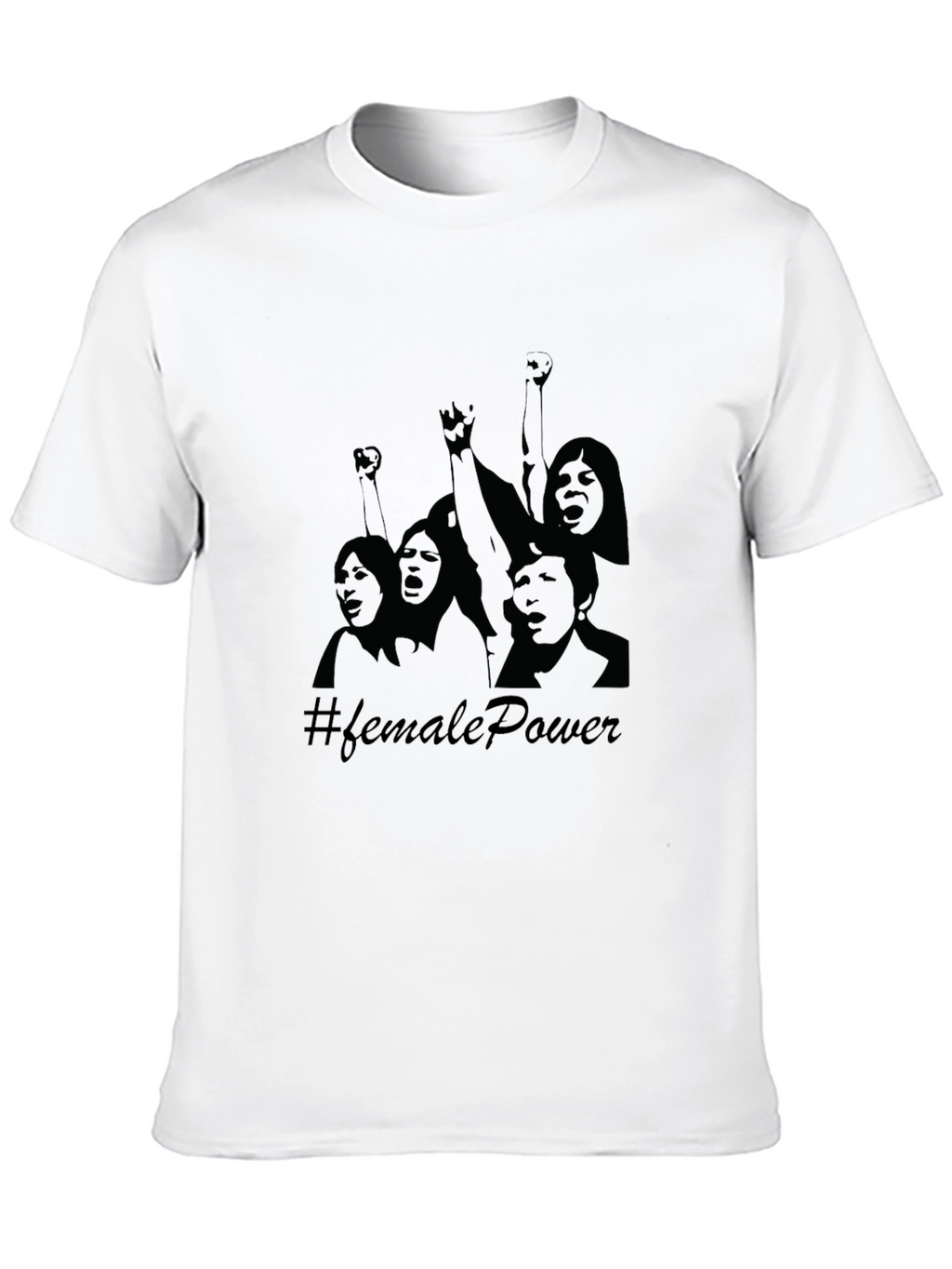 Female Power Graphic Tee - Black